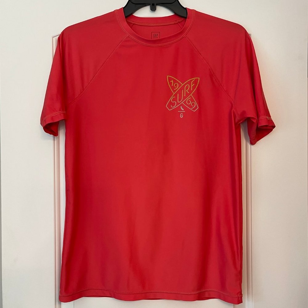GAP KIDS Short Sleeve Swim Rash Guard for Boys  Size XXL (14-16)
